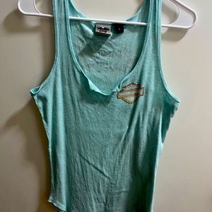 Harley Davidson women’s tank, size large- with bling!
